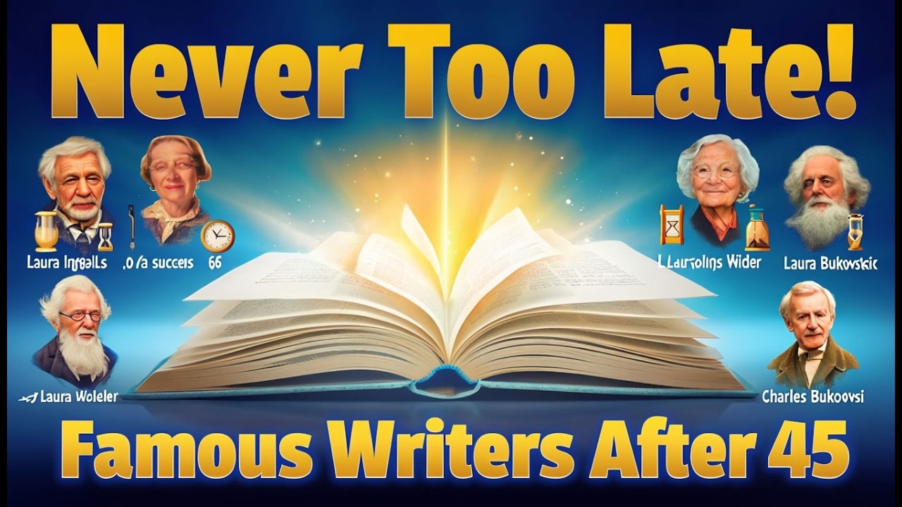 10 World Famous Writers Who First Found Fame After 45 | Next Chapter Audio