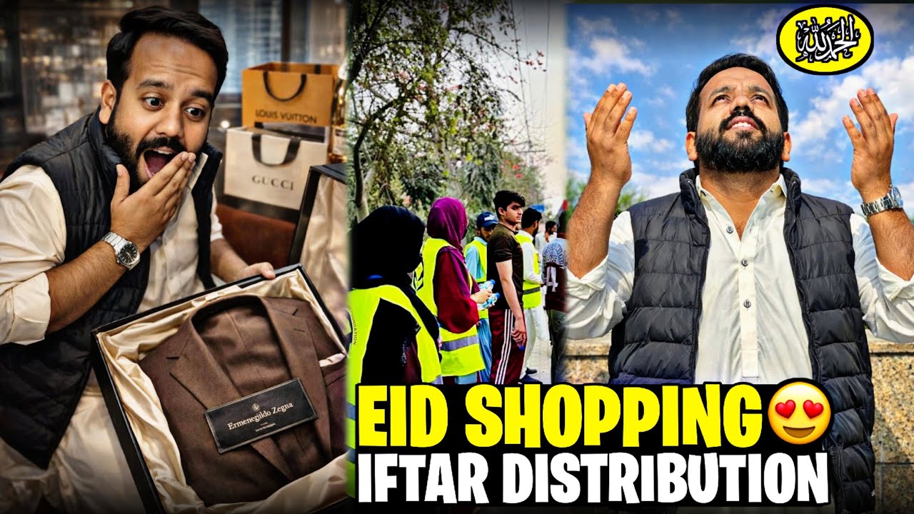 Eid Ki Tayariyaan Start!🔥Expensive Shopping & Road Iftar Distribution❤️Ahmad Rao Vlogs