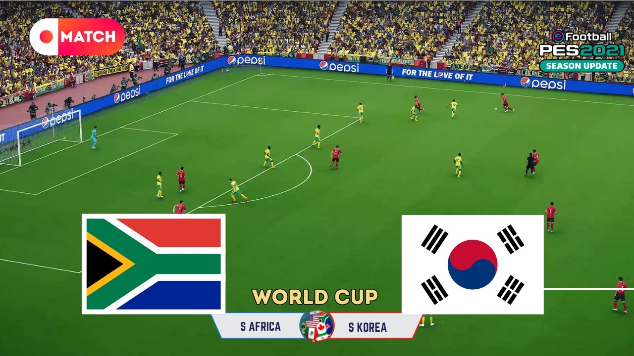 South Korea vs South Africa | World Cup 2026 Simulation | eFootball PES 21 Realistic Gameplay