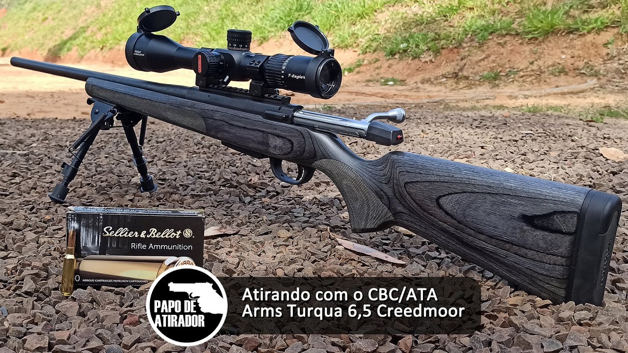 Atirando com o rifle CBC/ATA Arms Turqua 6,5 Creedmoor