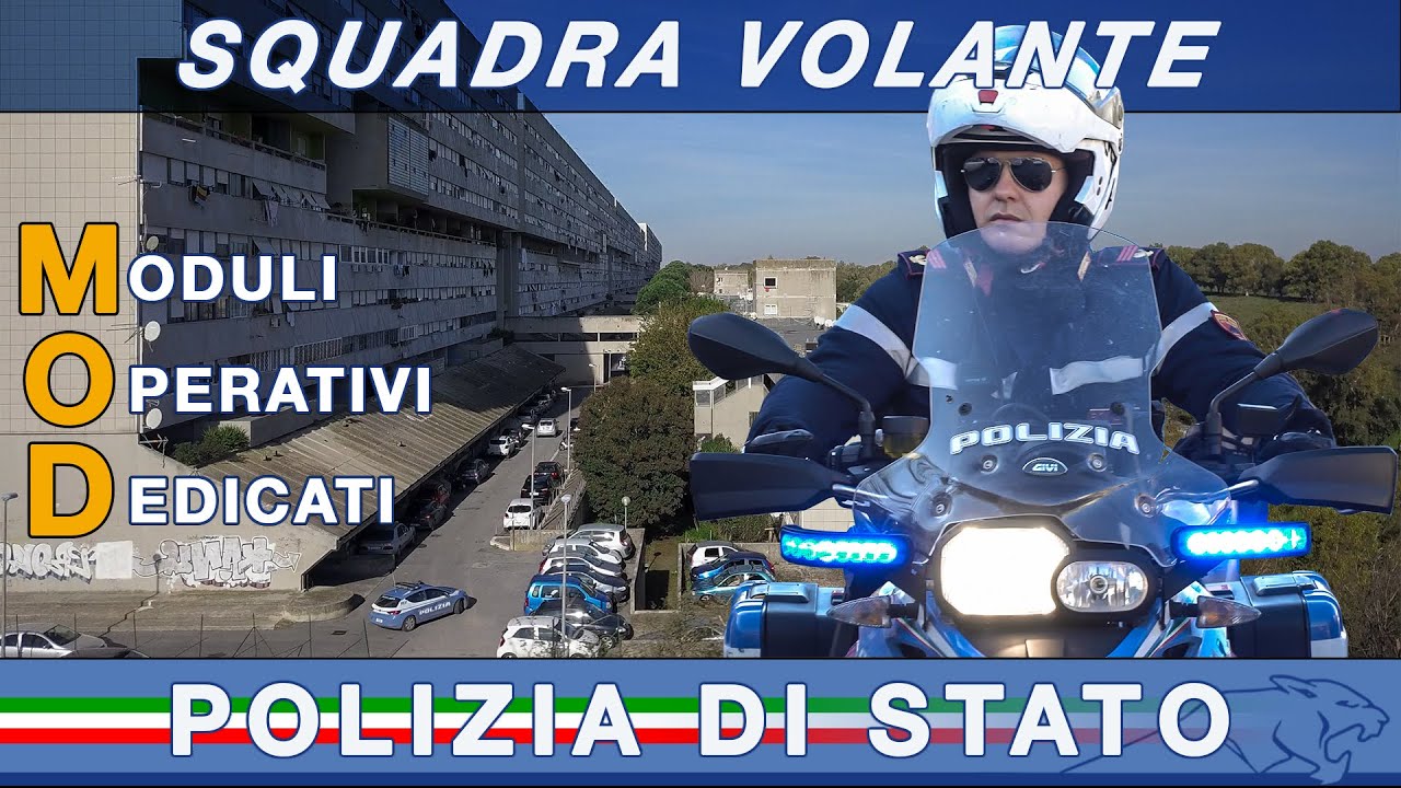 SQUADRA VOLANTE ROMA - A bordo della volante della Polizia di Stato per il Modulo Operativo Dedicato