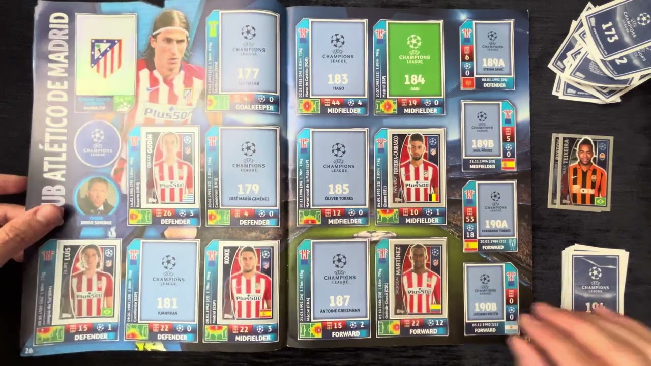UEFA Champions League 2015-2016 Sticker Album series Part 2- #topps #championsleague #ucl #stickers