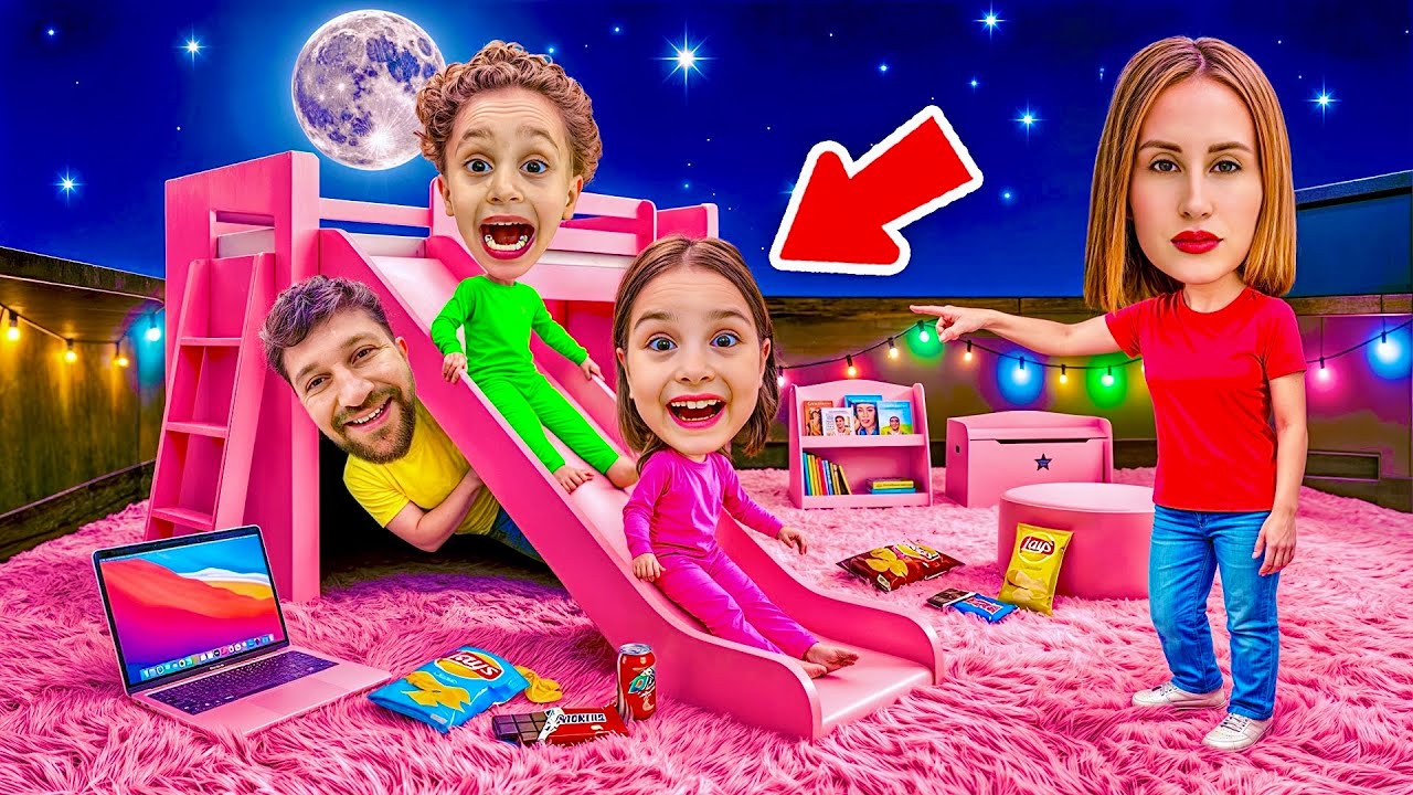 KUZEY ELİF ODASINI &Ccedil;ATIYA TAŞIDI !! ANNEMDEN GİZLİ KA&Ccedil;IŞ BALKONDA ODA !!