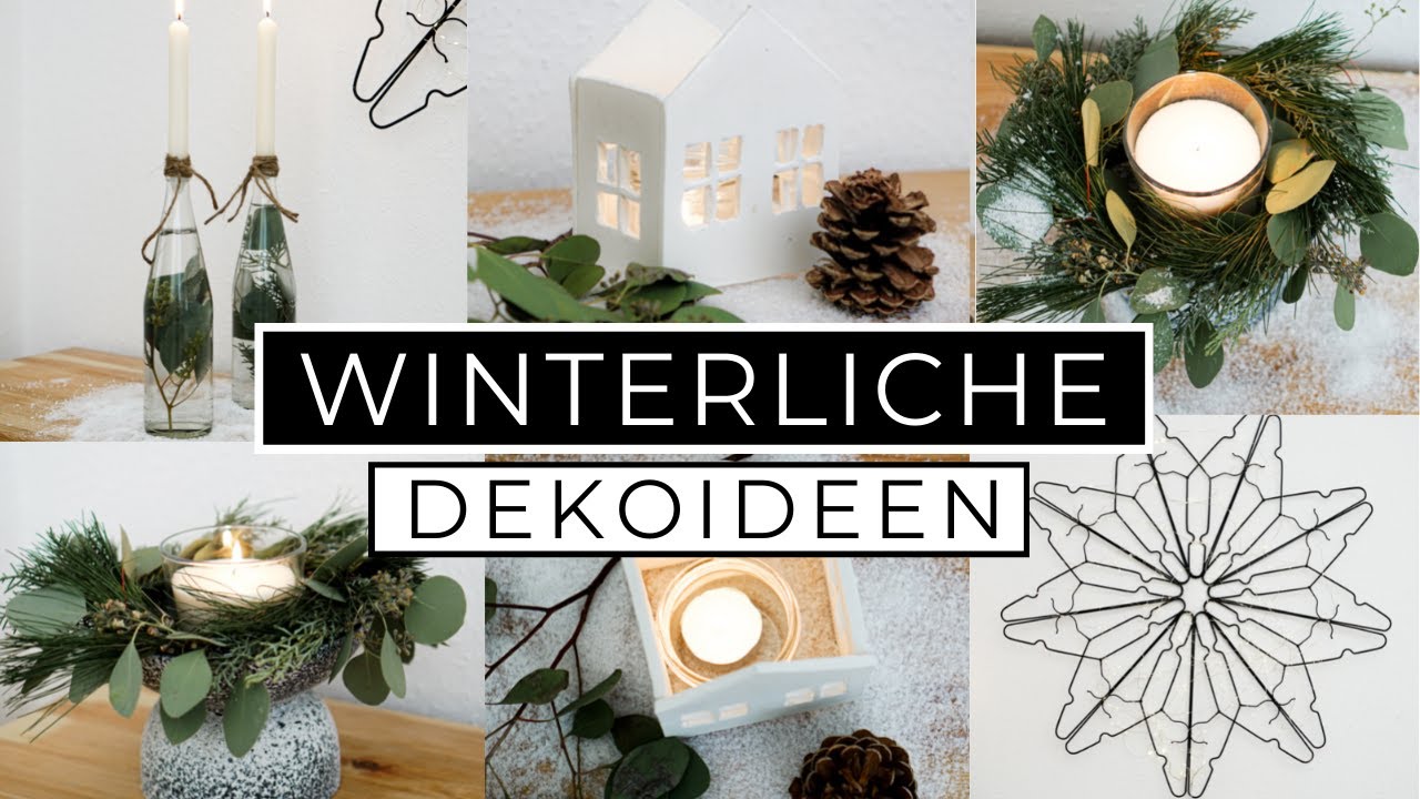 DIY WEIHNACHTSDEKO 2021 | Einfache Winterdeko selbermachen | Upcycling Inspirationen für Adventsdeko