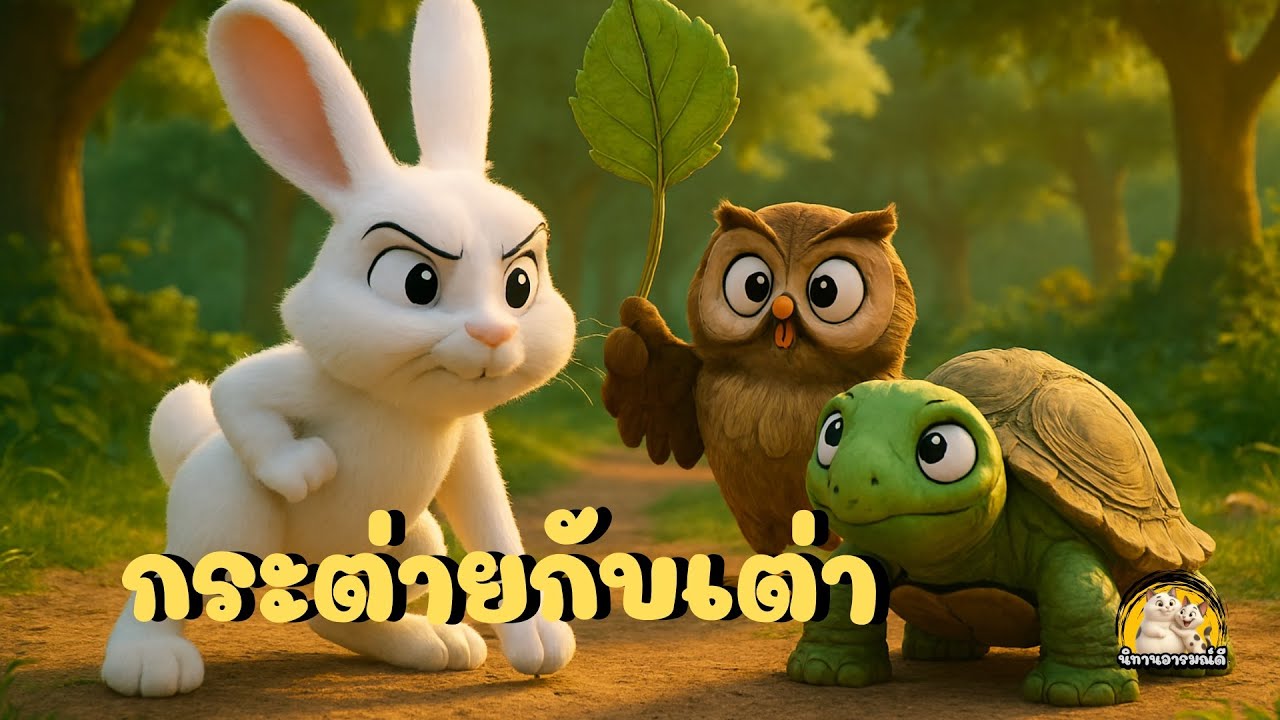 เรื่องเล่านิทานสอนใจ : กระต่ายกับเต่า /นิทานอีสป /นิทานก่อนนอน /นิทานเด็ก