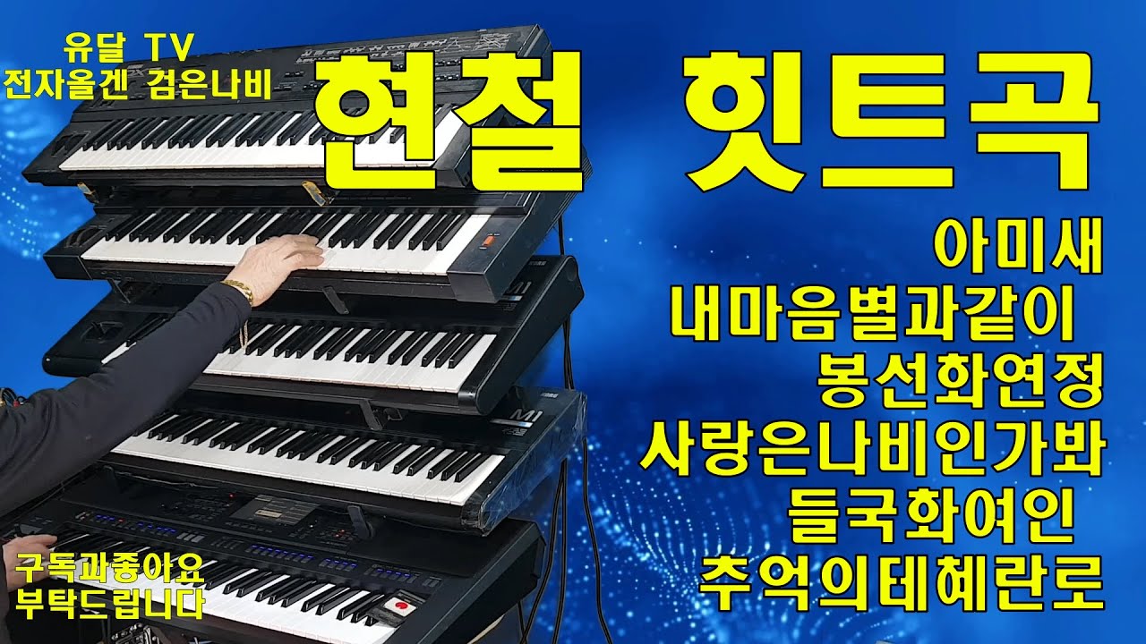 현철힛트곡 모음/#전자올겐연주/음악영상제작.