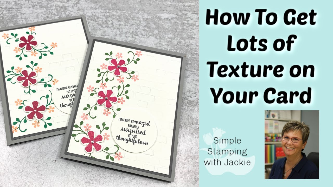 How to Make a Quick Card With Embossing on a Stamped Layer