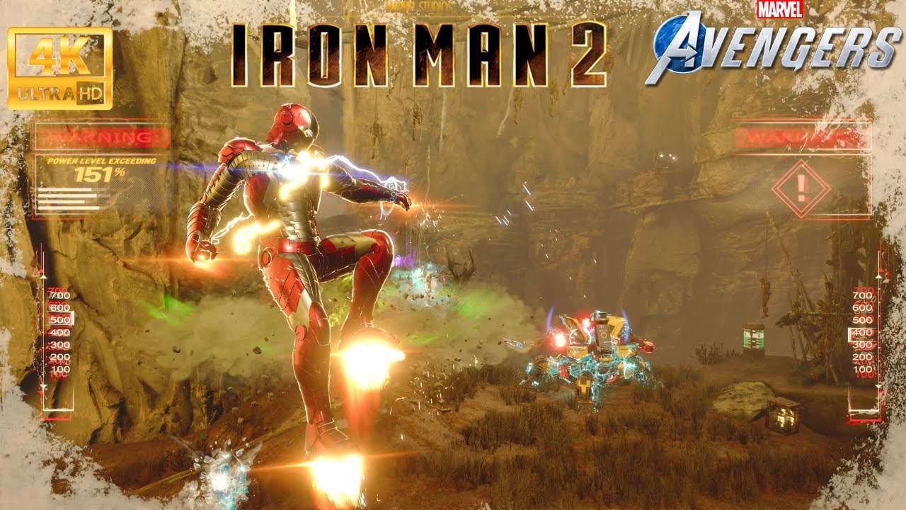 MCU Iron Man 2 Movie Suit Gameplay - Marvel's Avengers Game PS5 (4K 60FPS)