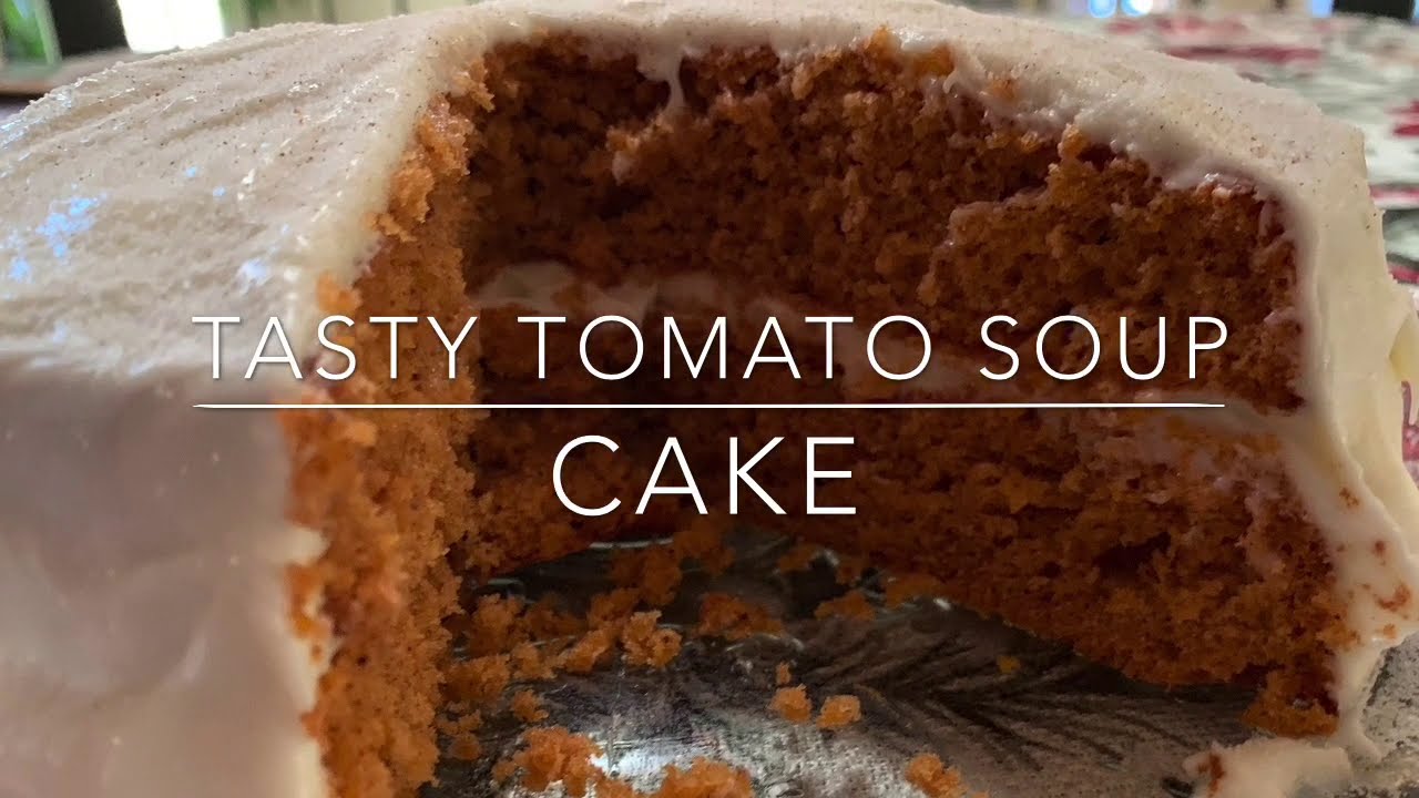 VINTAGE Cake Recipe! Grab a can of condensed tomato soup and make this easy, delicious, spicy cake!