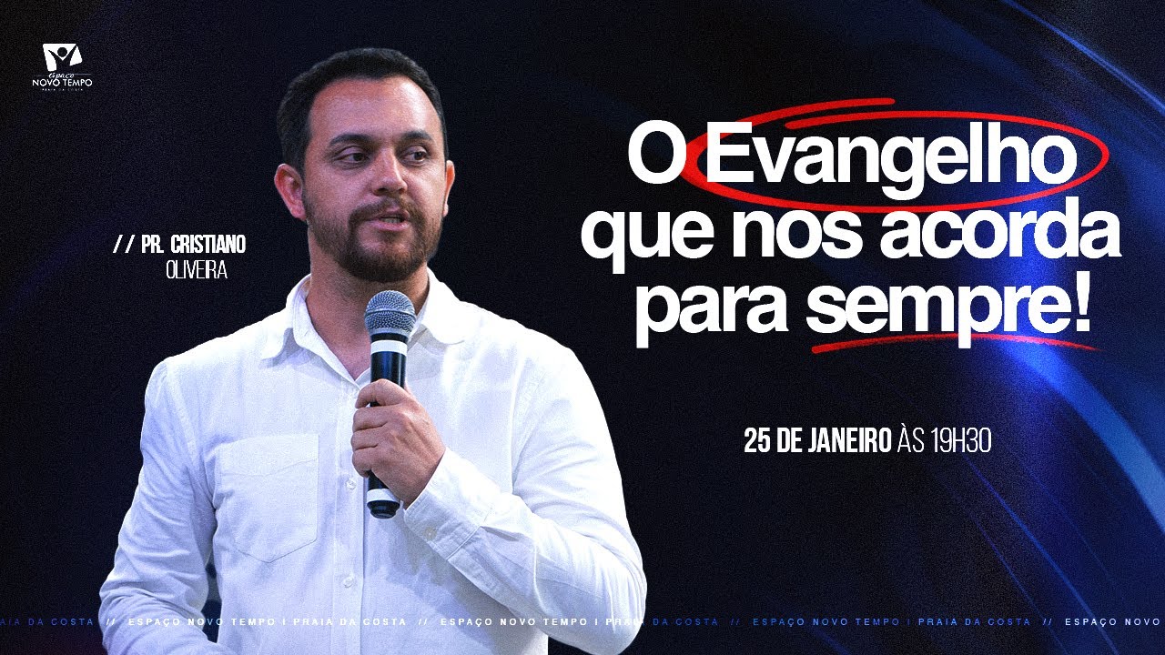 Culto ao Vivo | O Evangelho que nos Acorda pra Sempre | Pr. Cristiano Oliveira | 25/01/2026