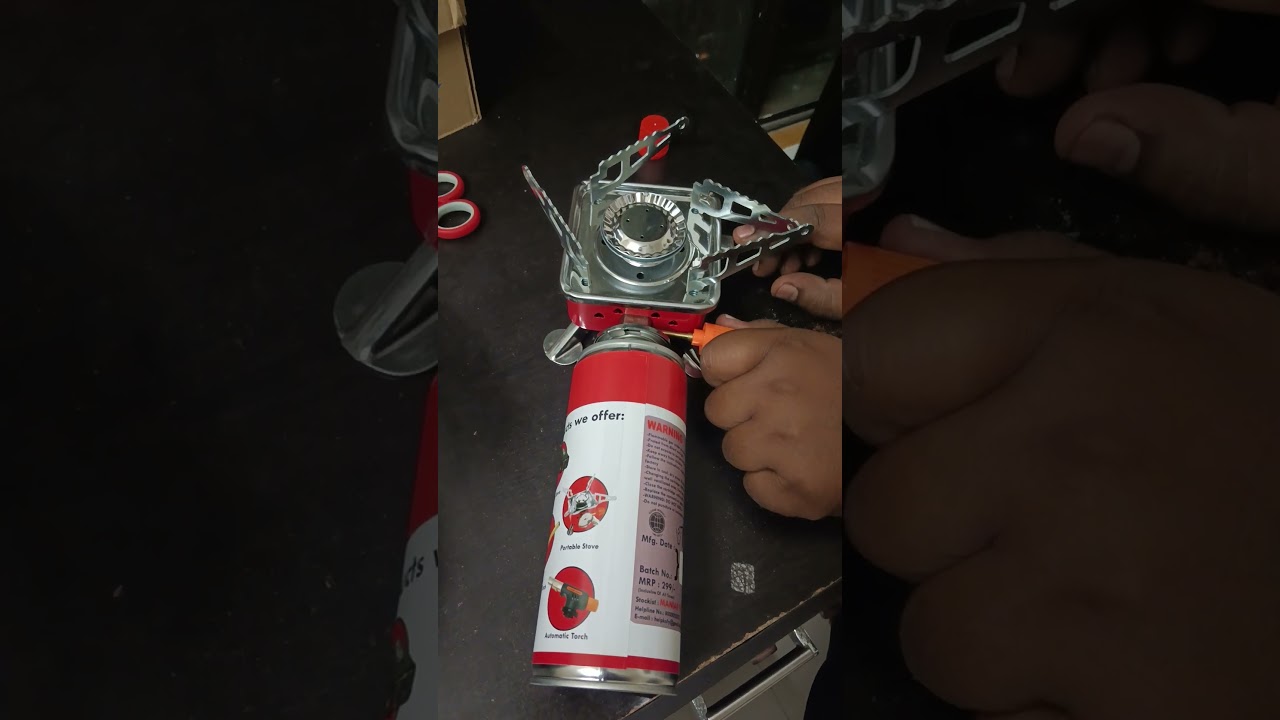 Camping Stove with Butan Gas #trending#share #life #subscribe #viral #fun #short#shorts