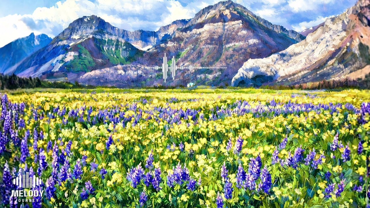 ​Serene Alpine Meadow 🪻🪻🪻 Relaxing Instrumental for Inner Peace,🏔️🏔️🌿🎹🎶​