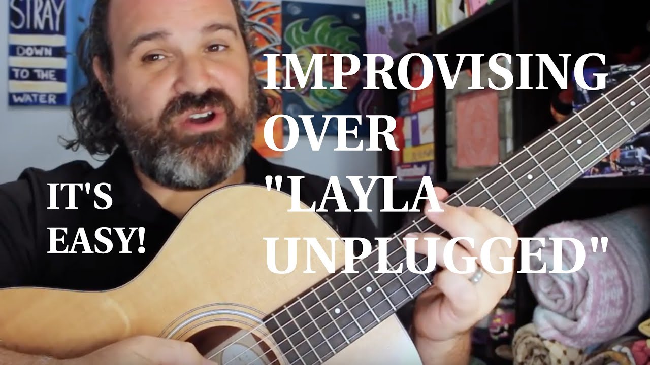 Stealing And Simplifying Clapton : Layla Unplugged Guitar Solo Improvisation Lesson