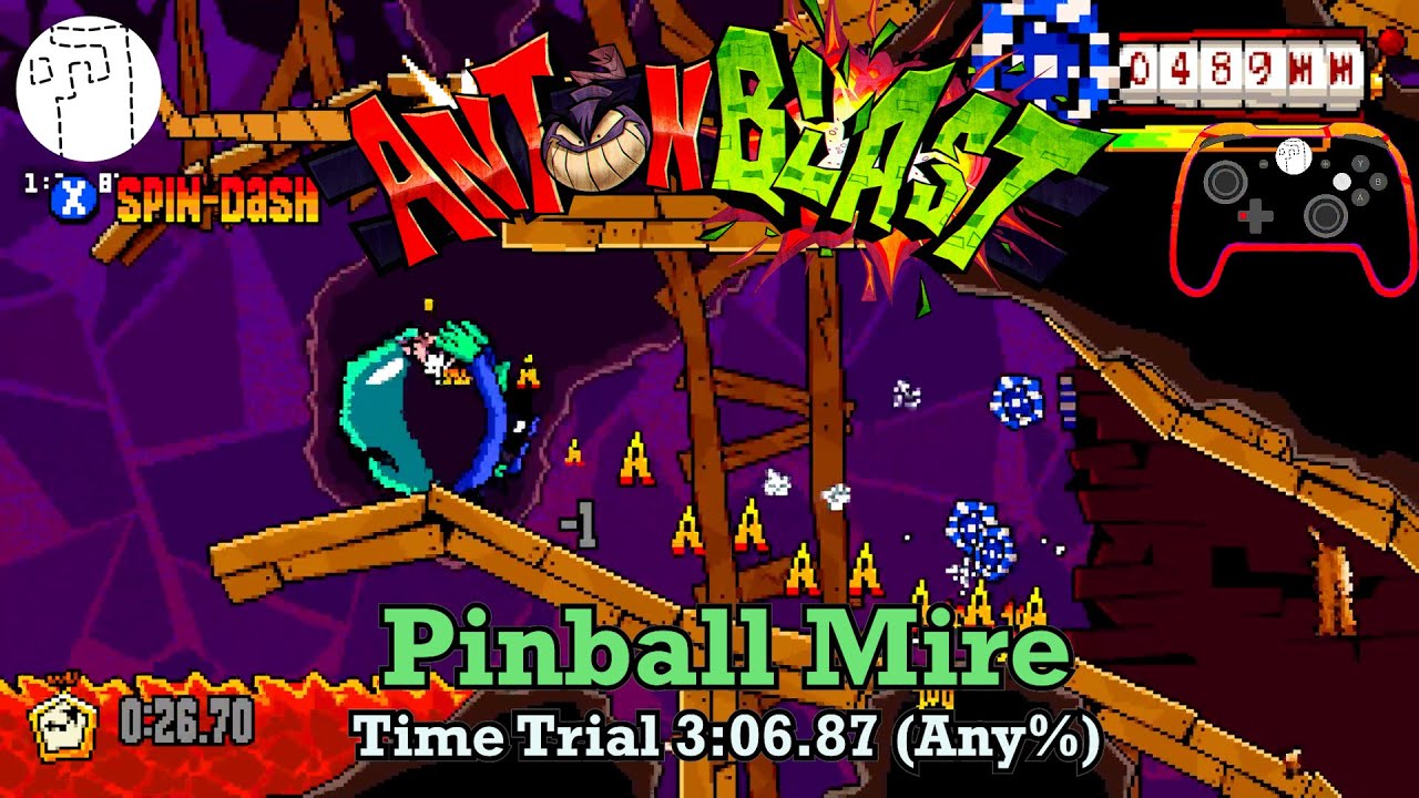 Time Trial 3:06.87 (Any%) | Pinball Mire | ANTONBLAST