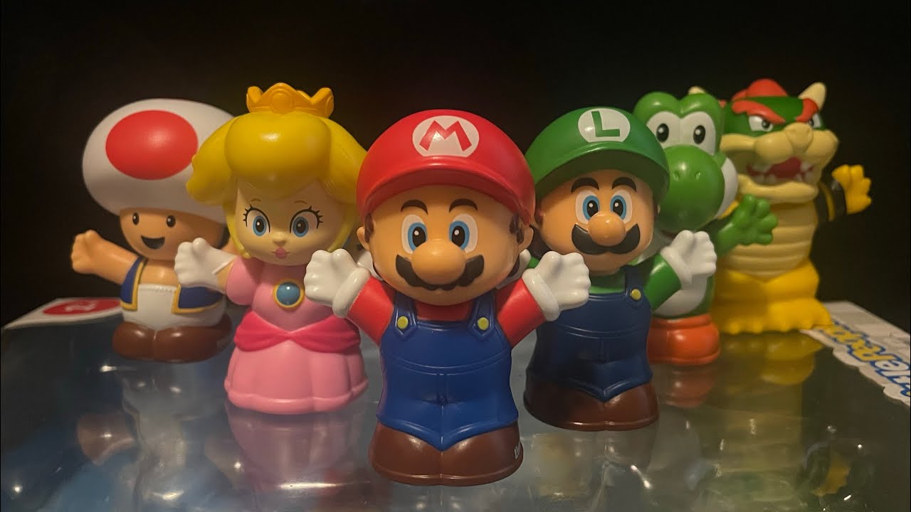 Fisher-Price Super Mario Little People 6-Pack Figures Unboxing!