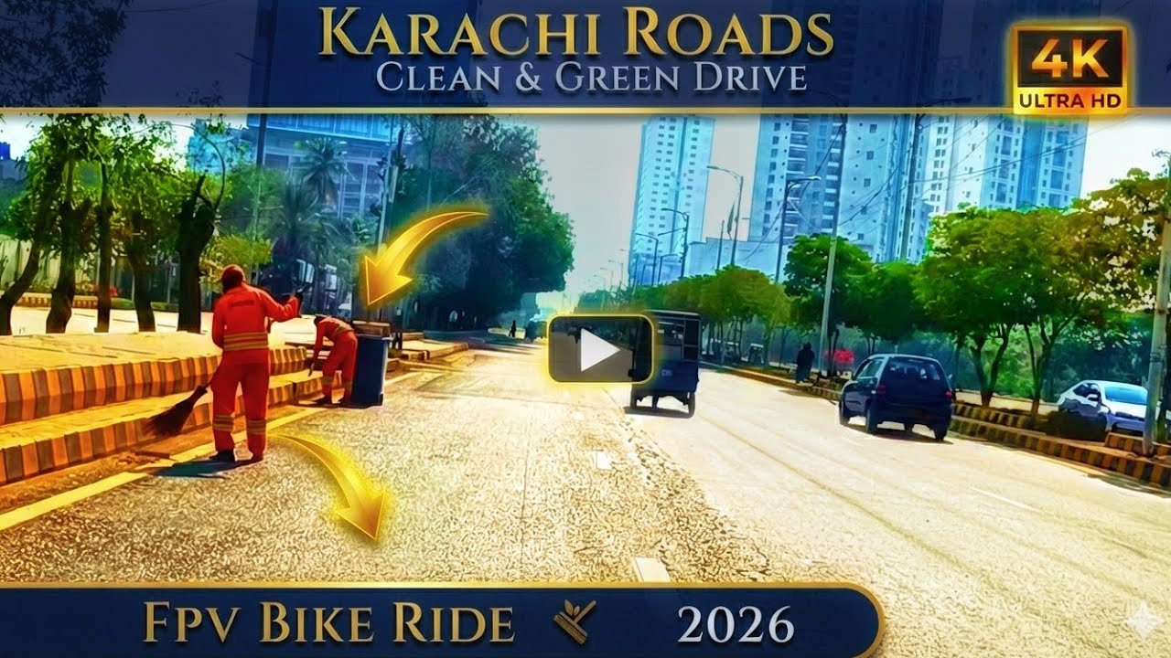 The Cleanest Roads in Karachi: Take The FPV Experience With Me in Pakistan at 4K 60 FPS (POV RIDE)