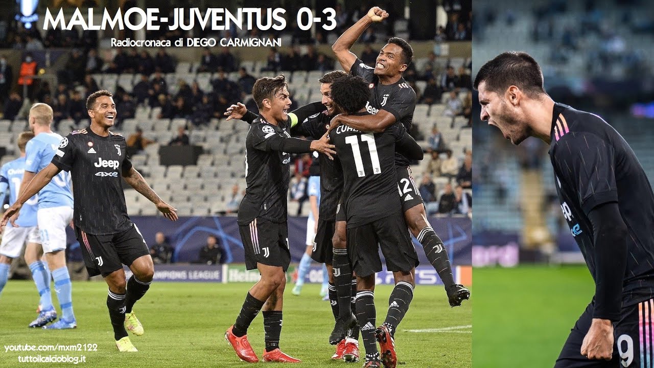 MALMOE-JUVENTUS 0-3 - Radiocronaca di Diego Carmignani (14/9/2021) Rai Radio 1