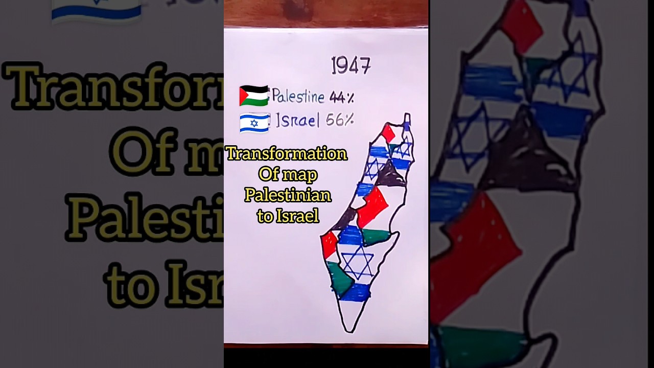Transformation map of Palestine to Israel 