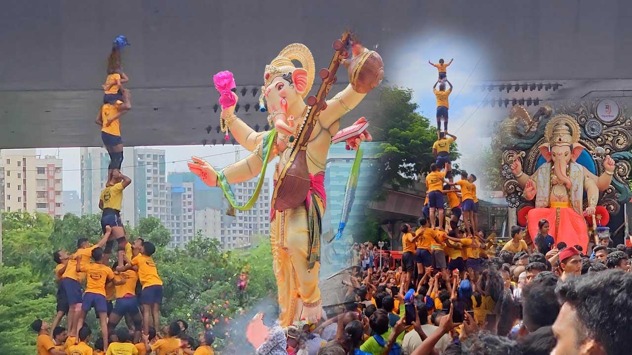 कमाल ४ एक्के लावले भारीच😲 Mazgaon Tadwadi Govinda Pathak | Mumbai Ganpati Aagman 2023 | Dahi Handi