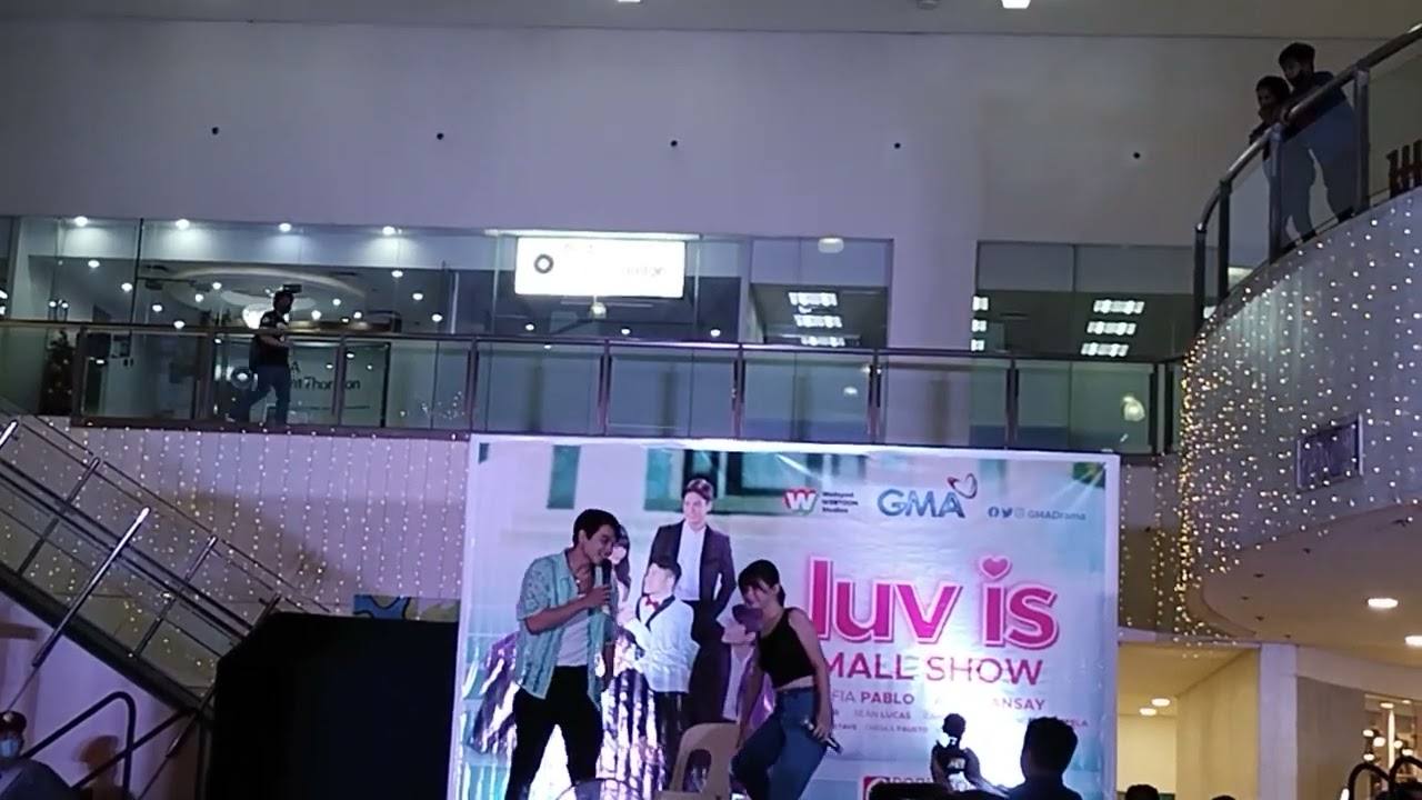 Sofia Pablo with Sparkada boys Raheel Byria and Vince Maristela in LUv is Caught in his Arm Mall sho