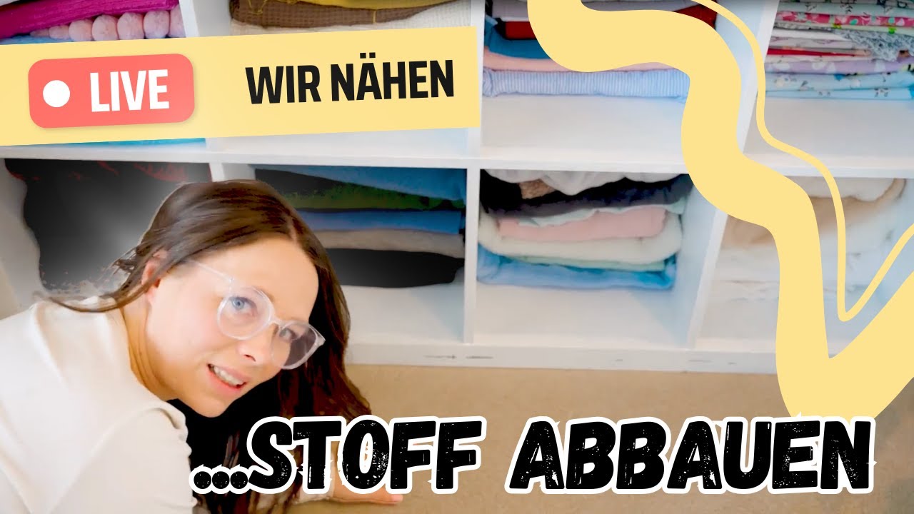 🔴 Live Nähen  | Ich baue meinen Stoffvorrat ab 😳 PART 2