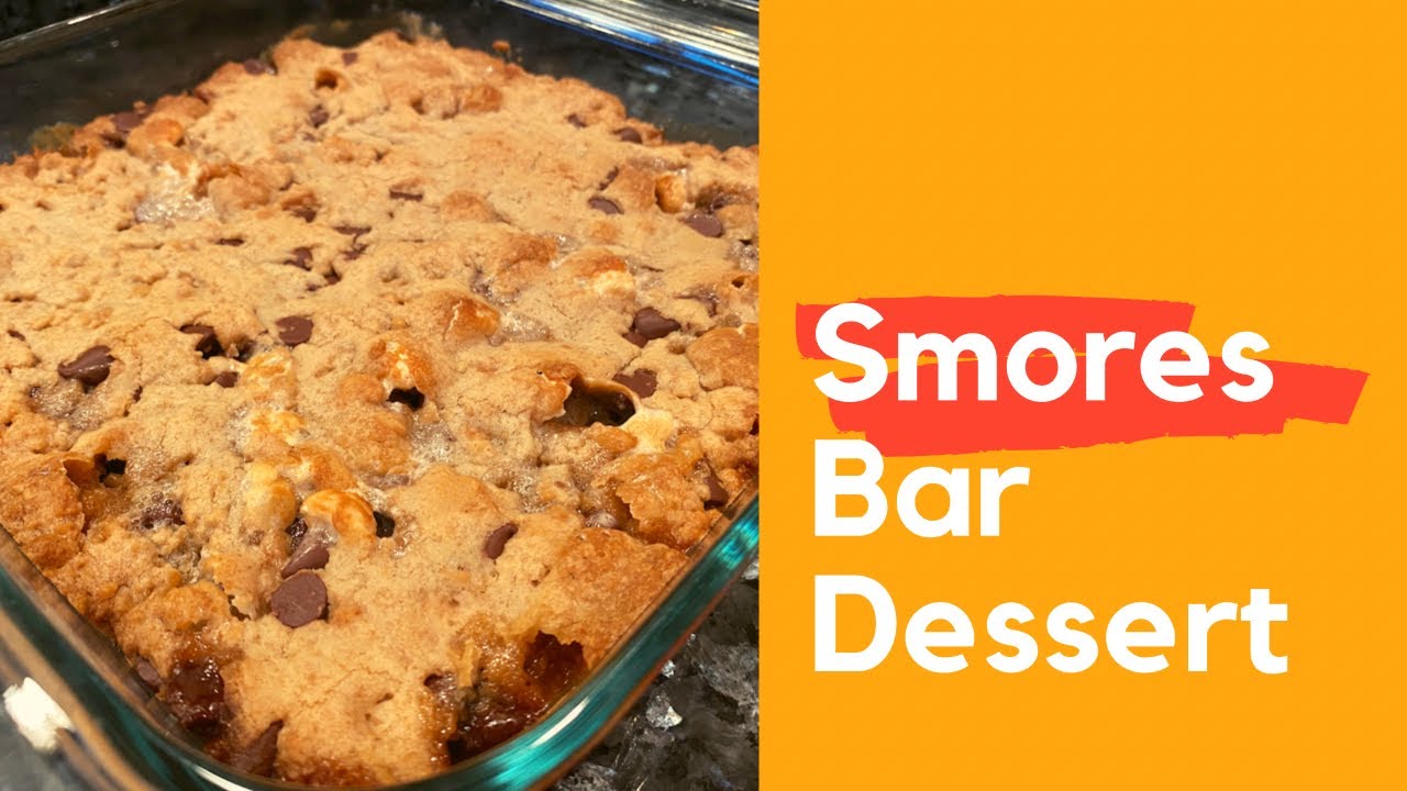 S’mores Bar Recipe | Baked | S’mores in the oven | Dessert | Potluck Dessert Recipe Ideas