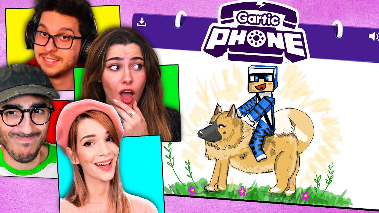 HO PORTATO I MIEI AMICI YOUTUBERS SU GARTIC PHONE - CARLY & KENDAL VS STEF & PHERE