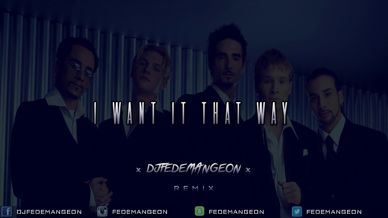 I WANT IT THAT WAY/ CUMBIA REMIX - DJ FEDE MANGEON