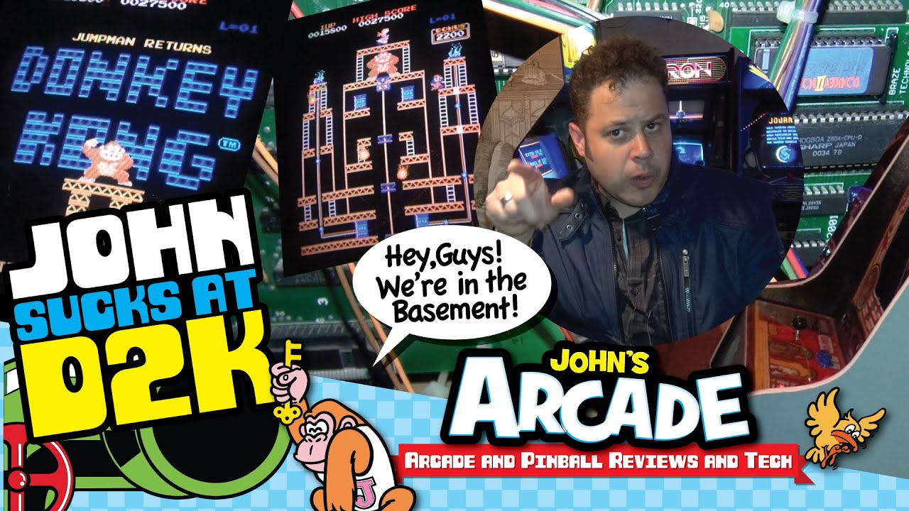 John SUCKS at D2K: Jumpman Returns - Donkey Kong 2 Arcade Gameplay Review