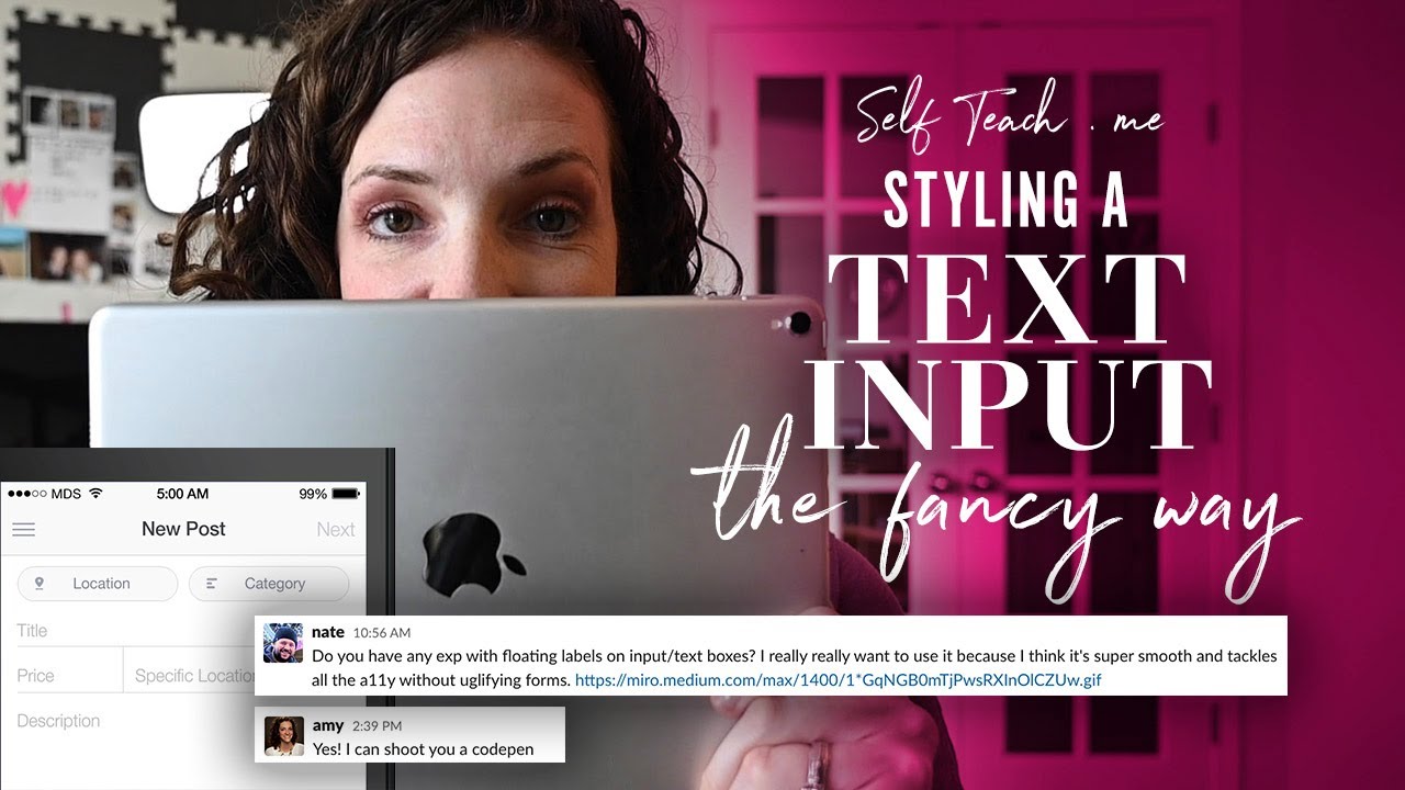 Styling a Text Input (the fancy way)