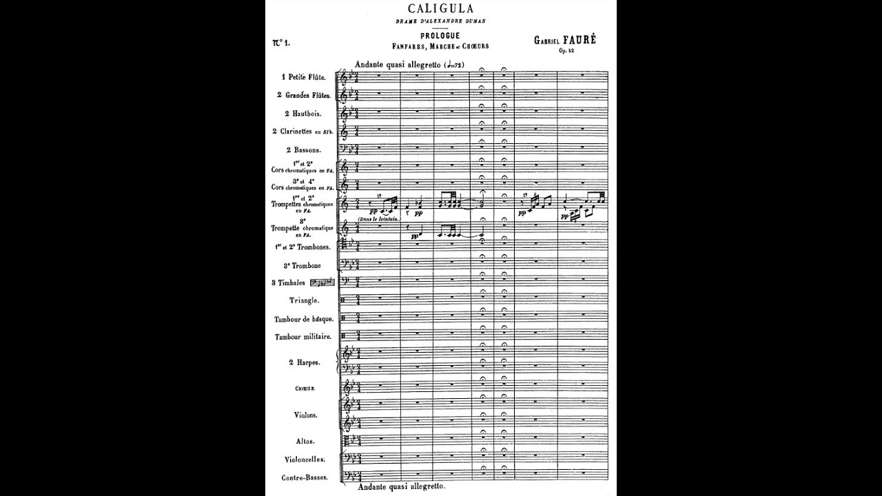 Gabriel Fauré - Caligula, Op.52