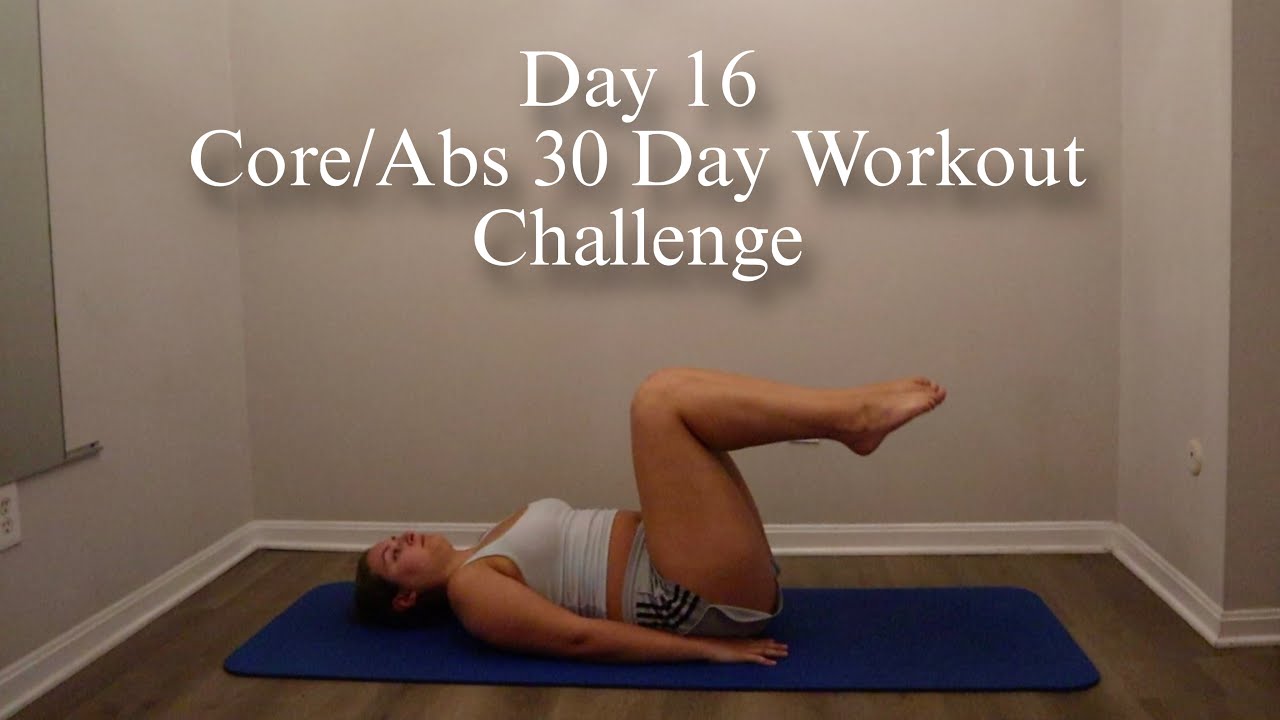Day 16 Core and Abs 30 Day Workout Challenge - 10 Mins Pilates and Body Weight At Home No Equipment