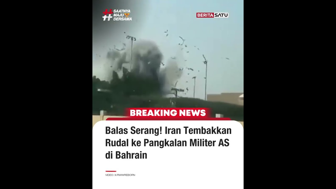 Balas Serang! Iran Tembakkan Rudal ke Pangkalan Militer AS di Bahrain #beritasatu
