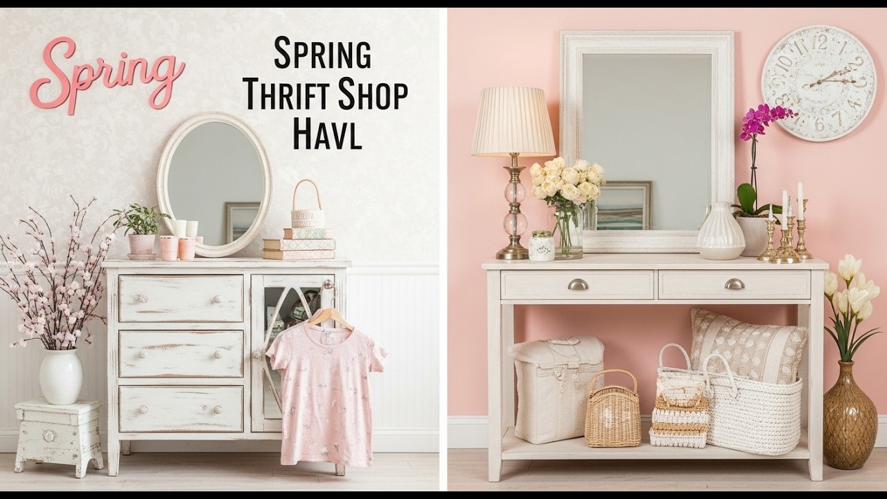 Spring Thrift Shop Haul 🌸  Transform Your Home with Vintage Finds!