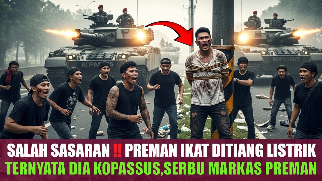 NGERI‼️KOPASSUS MARAH GARA GARA SALAH SATU ANGGOTA KOPASSUS BAIK DIH4J4R DAN DIIKAT DI TIANG LISTRIK