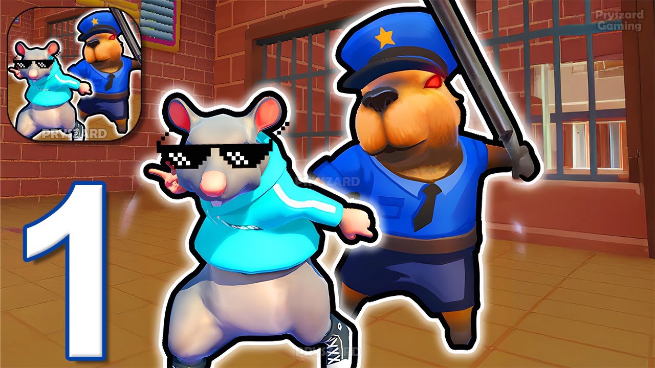 Obby Escape: Prison Rat Dance - Gameplay Walkthrough Part 1 - Rat Obby Prison Escape (iOS, Android)