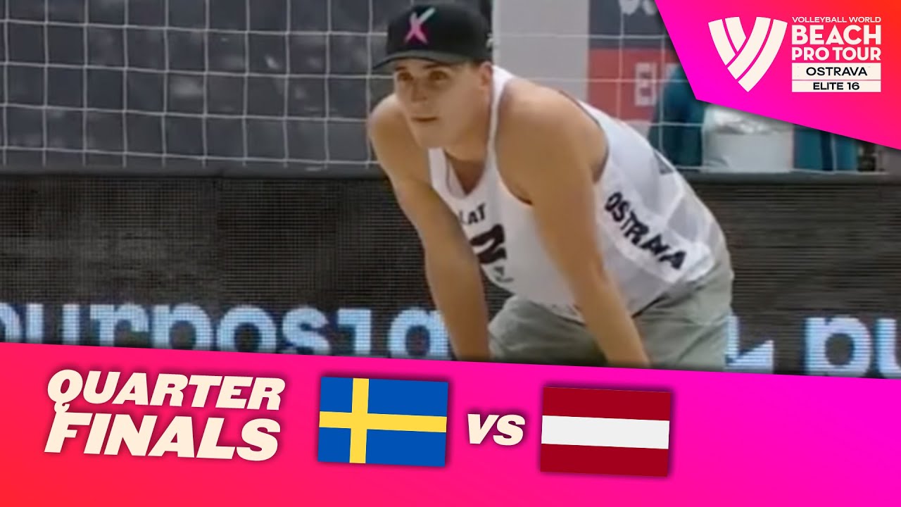 Åhman/Hellvig vs. Plavins/Fokerots - Quarter Final Highlights | Ostrava 2025 #BeachProTour