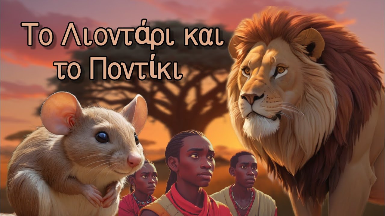 Το Λιοντάρι και το Ποντίκι 🦁🐭 |Τα Παραμύθια του Παππού και της Γιαγιάς!|
