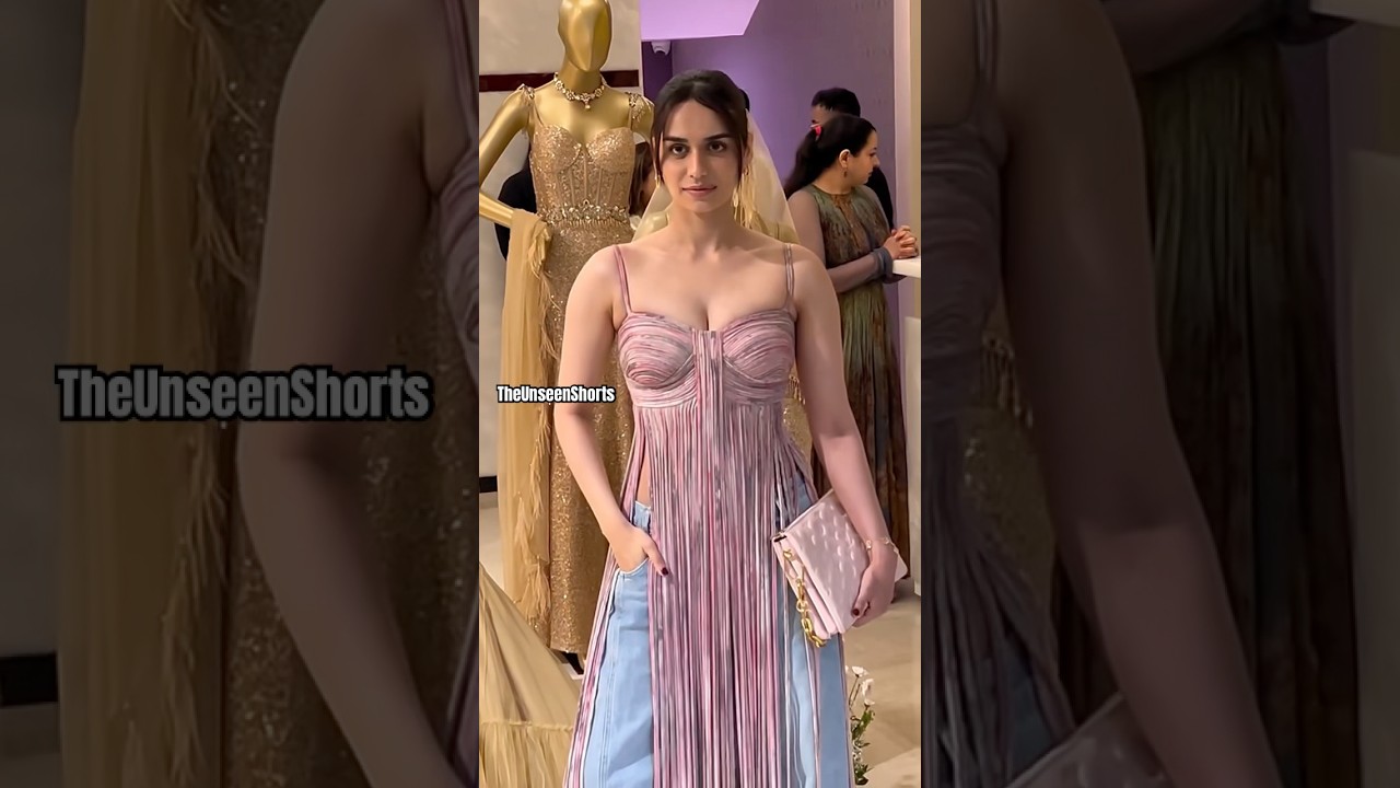 Stunning🔥✨Manushi Chhillar arrives at a store opening today #manushichhillar