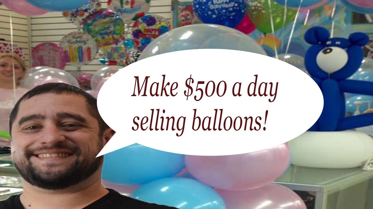 Make $500 $1000 a day with this balloon decorating idea. Balloon Tip of the week
