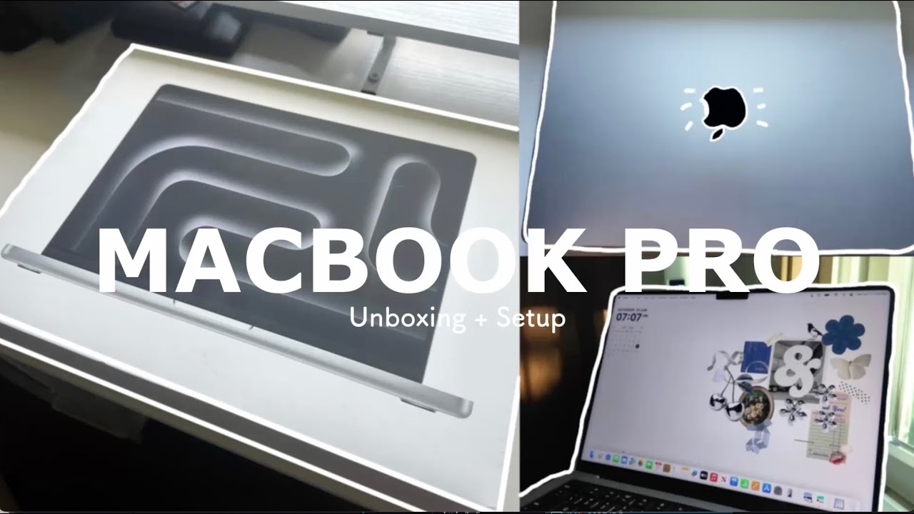 MacBook Pro M3 Pro chip💻| Unboxing + Customization 🖌️✨