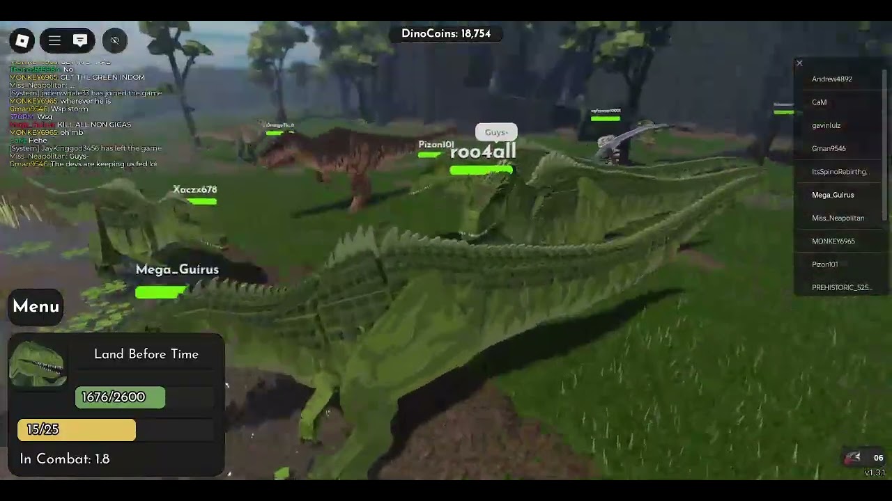 THE GIGA ARMY TAKES OVER JURASSIC BLOCKY!!!!!!!!!!