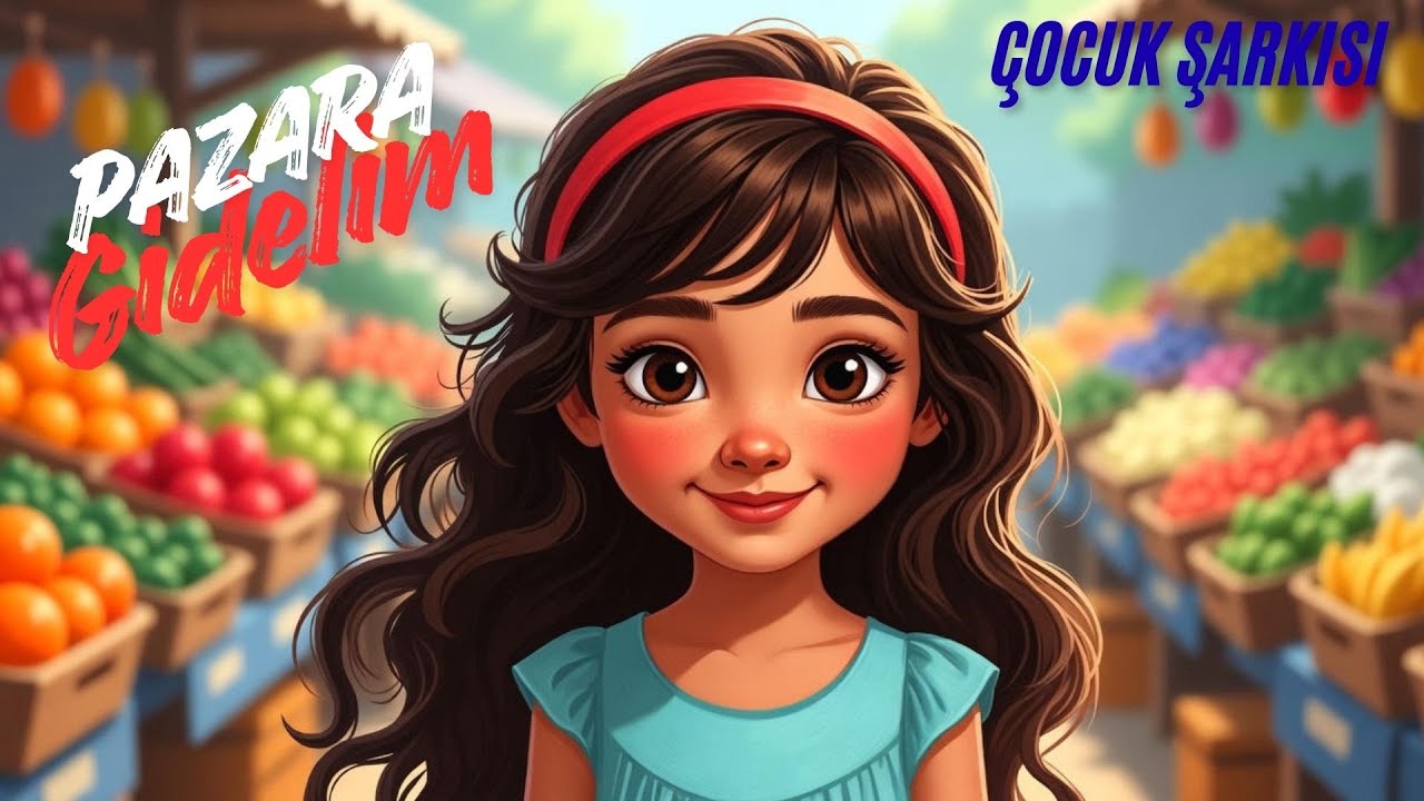 Pazara Gidelim 🛒🍎 | Eğlenceli Çocuk Şarkıları | Şarkılı Minik