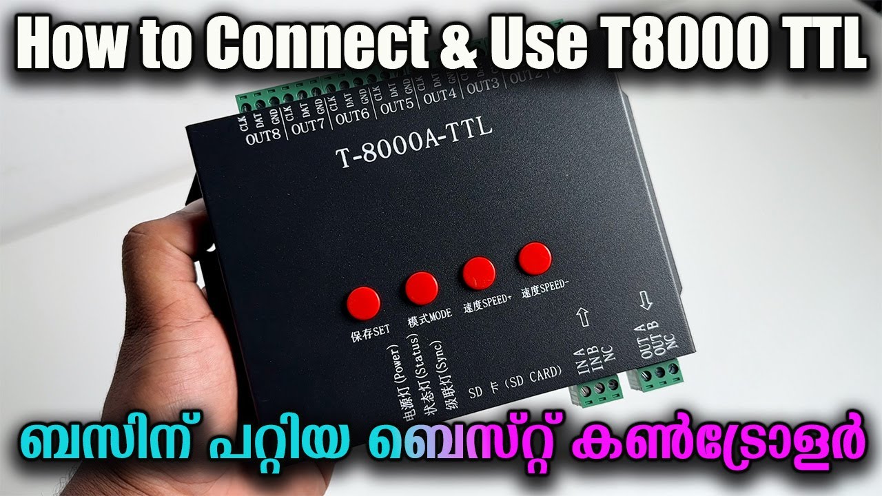 How to use T8000 TTL Controller | The best DC Pixel LED Controller | T8000 TTL Basics