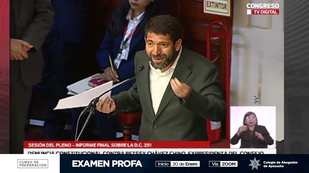 LO &Uacute;LTIMO l As&iacute; fue el debate del CONGRESO para INHABILITAR a Betssy Ch&aacute;vez #betssychavez #noticias