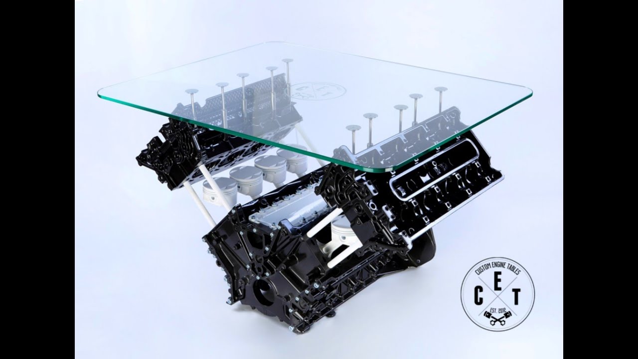 Awesome ideas from Engine Parts by Custom Engine Tables - Chair Lamp Clock Table Part.1