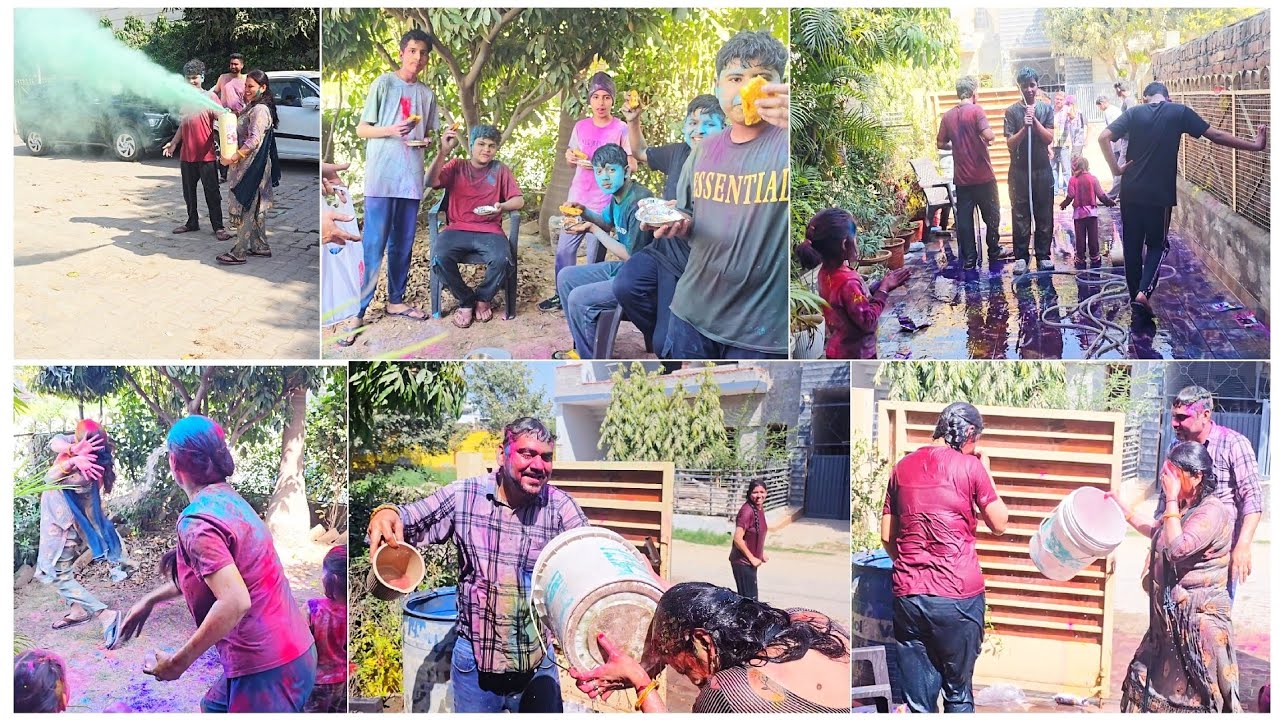 होली में दोस्तों ने कर दिया हमला 😂 | Balloon, Spray  Full Masti | Family Holi Vlog @DreamWithLaddo 