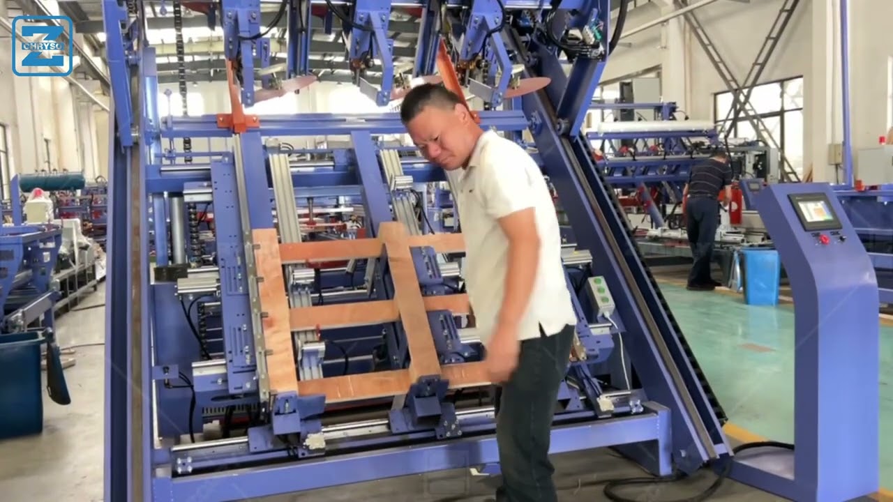 Automatic EPAL wood pallet production line