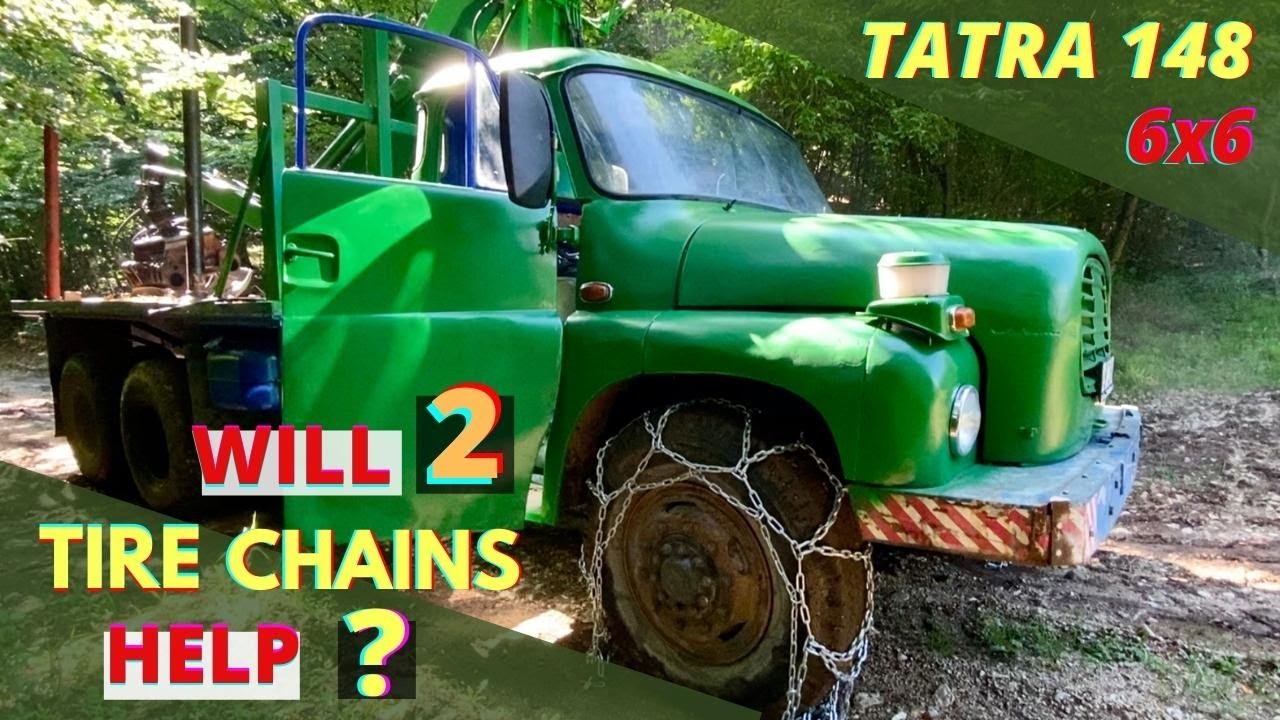 TATRA truck OFFROAD | Tire chains needed | Slovakia
