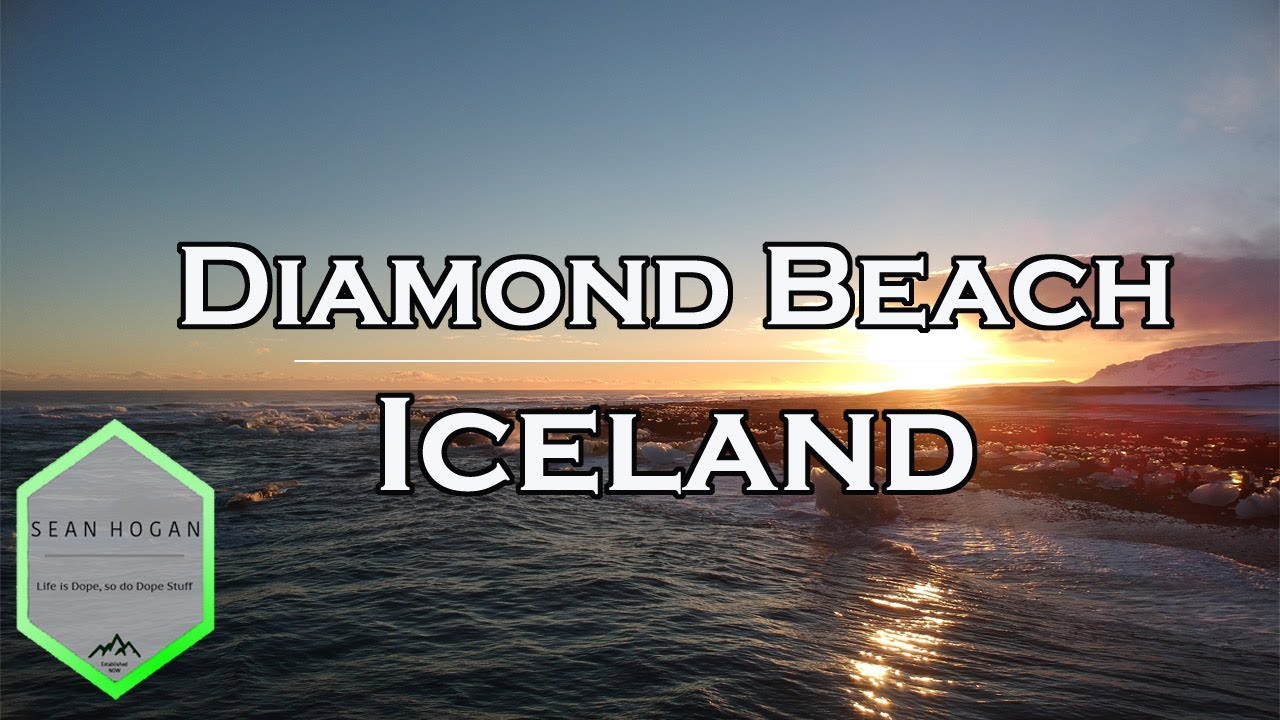 Diamond Beach, Iceland near Jökulsárlón -- DJI Drone Footage